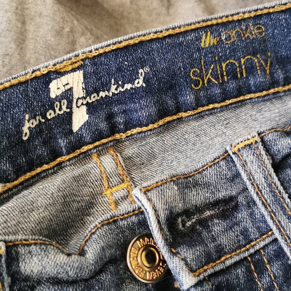 7 FOR ALL MANKIND - Ankle skinny jeans Size 24 - Picture 3 of 4